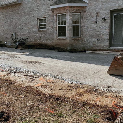 Complete backyard hardscape transformation in Knoxville Tennessee