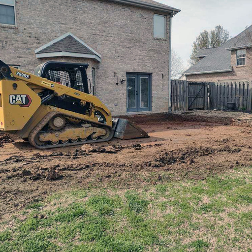 Complete backyard hardscape transformation in Knoxville Tennessee