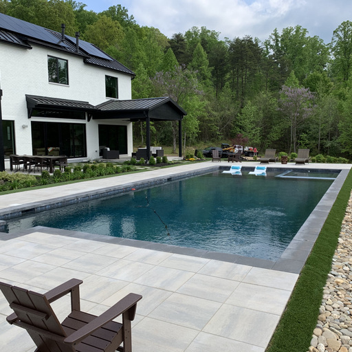Stone Patio Pool Deck Knoxville