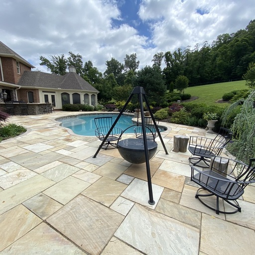 Stone Patio Pool Deck Knoxville