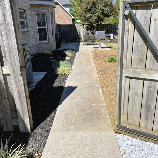 Complete backyard hardscape transformation in Knoxville Tennessee