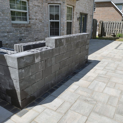 Front entry paver walkway and landscape design in Knoxville TN