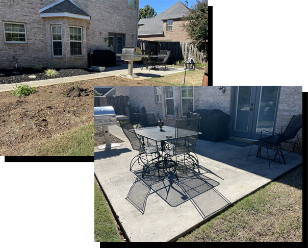 Custom paver patio installation in Knoxville Tennessee backyard