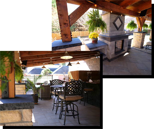 Custom paver patio installation in Knoxville Tennessee backyard